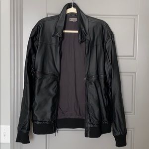 Men’s Charles and a Half Faux Leather Zip Jacket